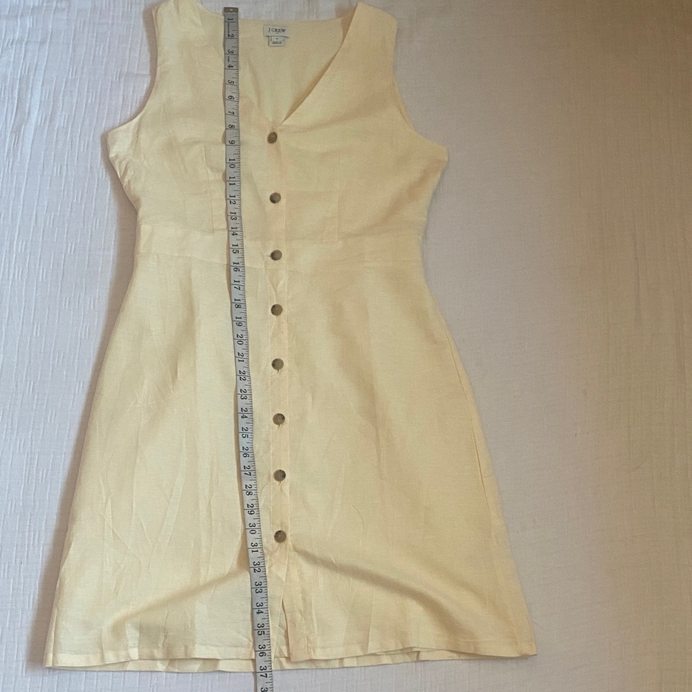 J. CREW Cream Button-Front Mini Dress - Picture 7 of 8